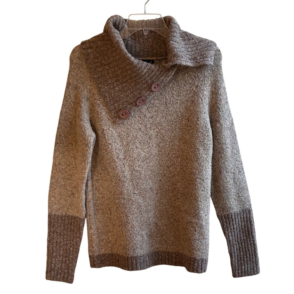 ONE A Versatile Cowl Neck  Cotton Poly Blend Sweater Large
